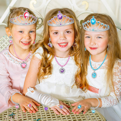 Princess Dress Up Toys & Jewelry Boutique,Girl Role Play Gifts,Kids Toys for 3-6 Years Girl Toddler B-Day Party Favors