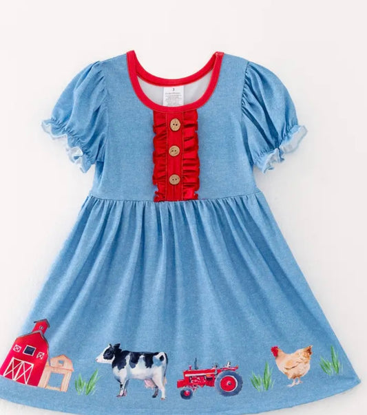 cute old mcdonold farm dress