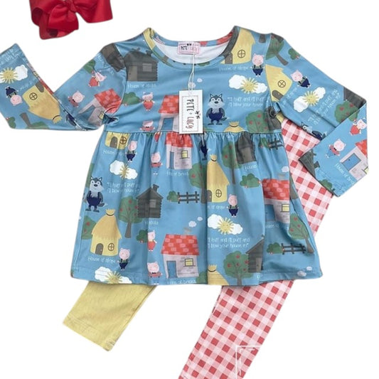 Tree Little Pigs 2 Piece Outfit